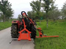 Cantilever lawn mower branch trimmer